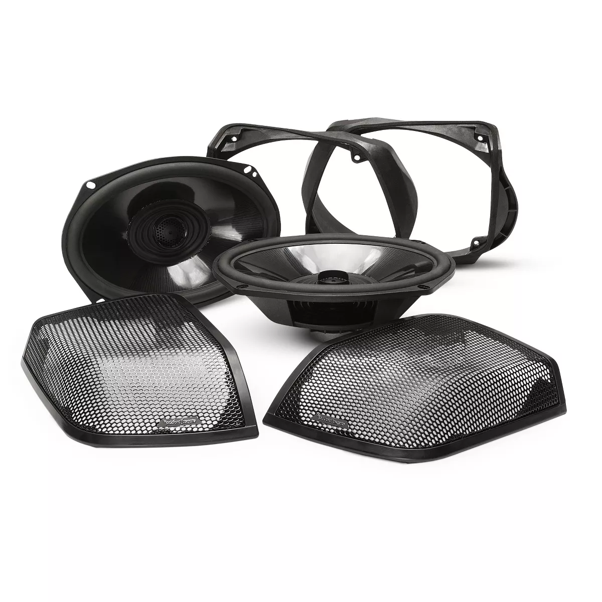 Rockford Fosgate TMS69BL14 Harley Davidson Road Glide Rear Speaker Audio Kit, 2014+ (4 Pack)