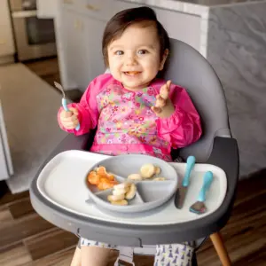 green sprouts Snap & Go Easy-Wear Long Sleeve Bibs Popsicles 12-24 Months - Pink