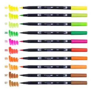 Tombow 10ct Dual Brush Pen Art Markers - Citrus