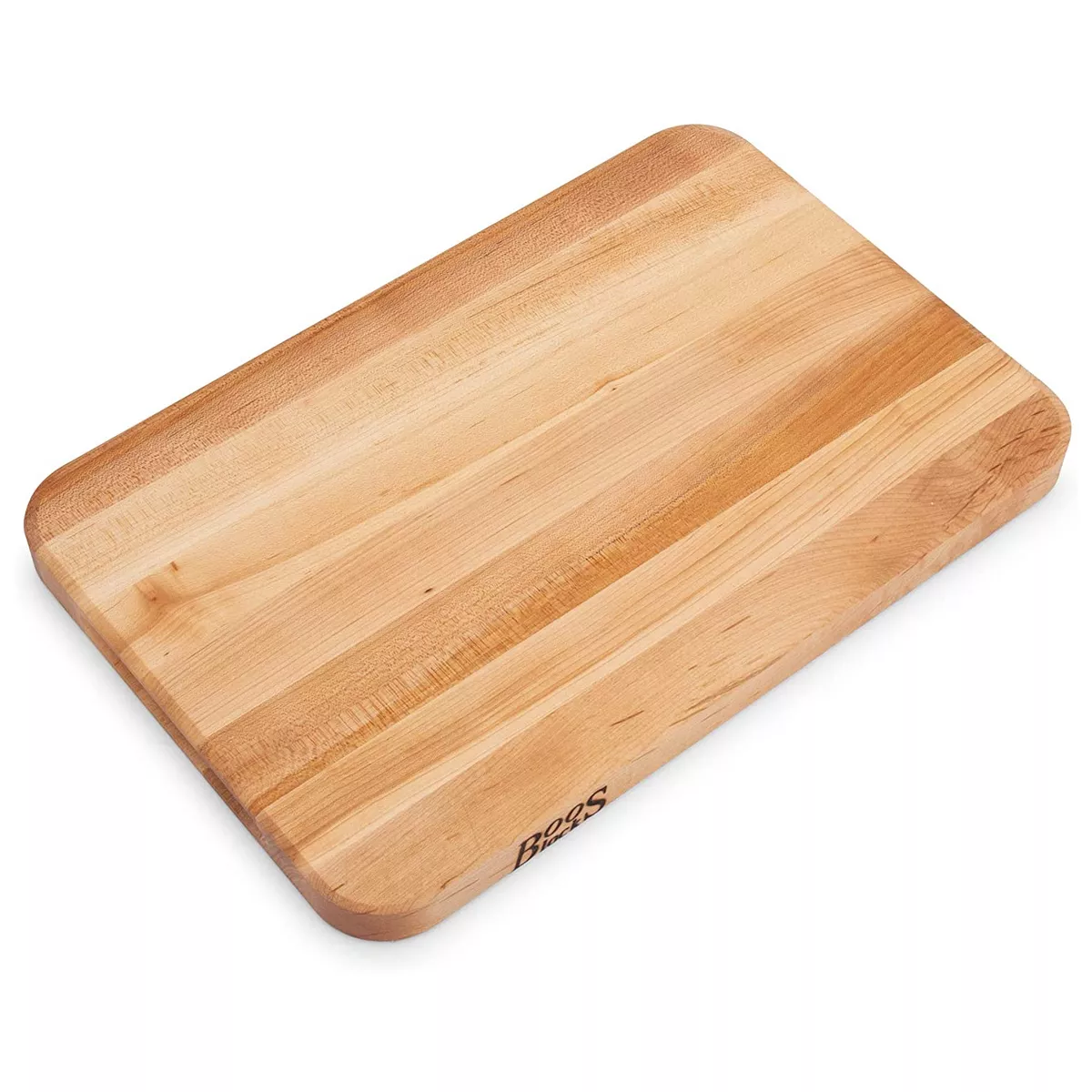 John Boos MPL1812125G Chop-N-Slice Select Maple Wood Edge Grain Reversible Kitchen Butcher Block Cutting Board, 18 x 12 x 1.25 Inches