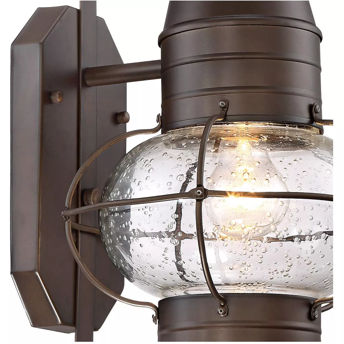 John Timberland Nautical Outdoor Light Fixture Oil Rubbed Bronze Lantern 19 3/4