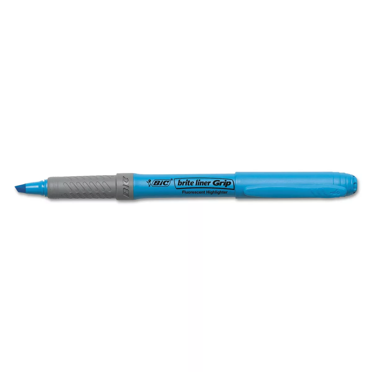 Bic Brite Liner Grip Highlighter Chisel Tip Fluorescent Colors 5/Set GBLP51ASST