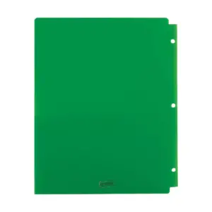 Staples 2 Pocket Poly Folder Green 920301