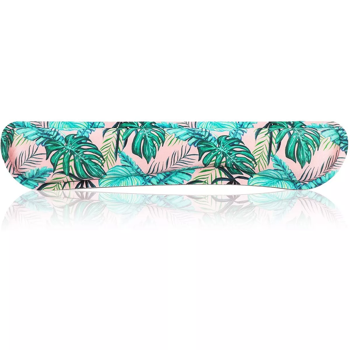 Okuna Outpost Computer Keyboard Wrist Support Pad, Tropical Palm Leaves Office Desk Accessories 16.2" x 3.1"