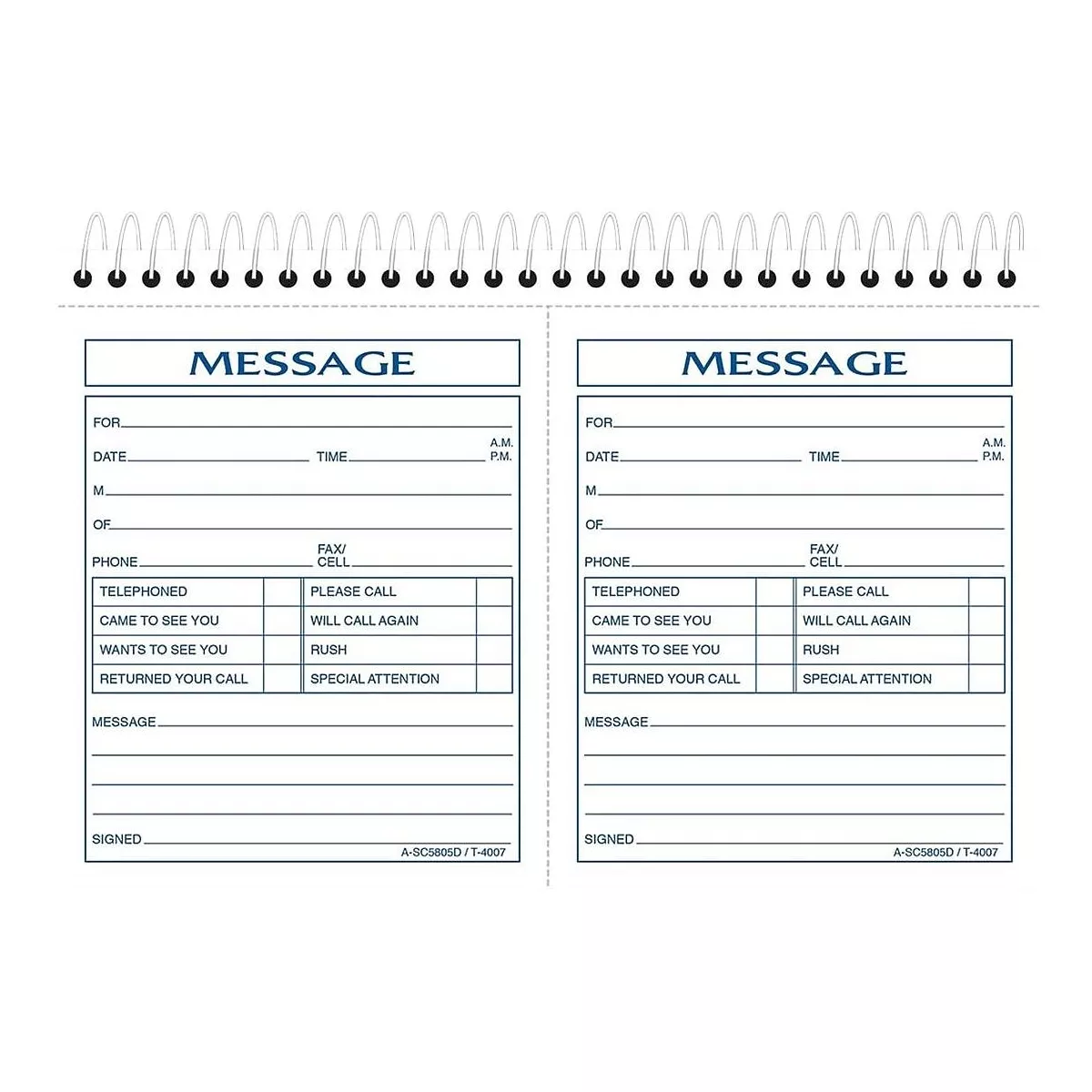 Adams Phone Message Pad 5.5 x 8.5 Ruled 810379