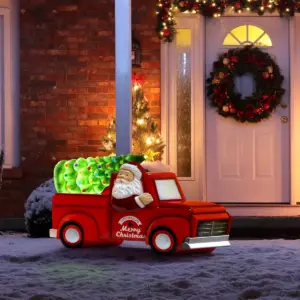 Mr. Christmas Outdoor LED Christmas Decoration Santa in Christmas Tree Truck - 21