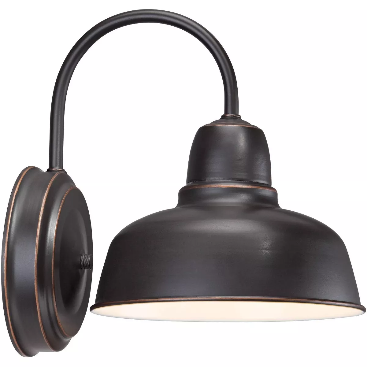 John Timberland Urban Barn Bronze Indoor-Outdoor Wall Lights Set of 2