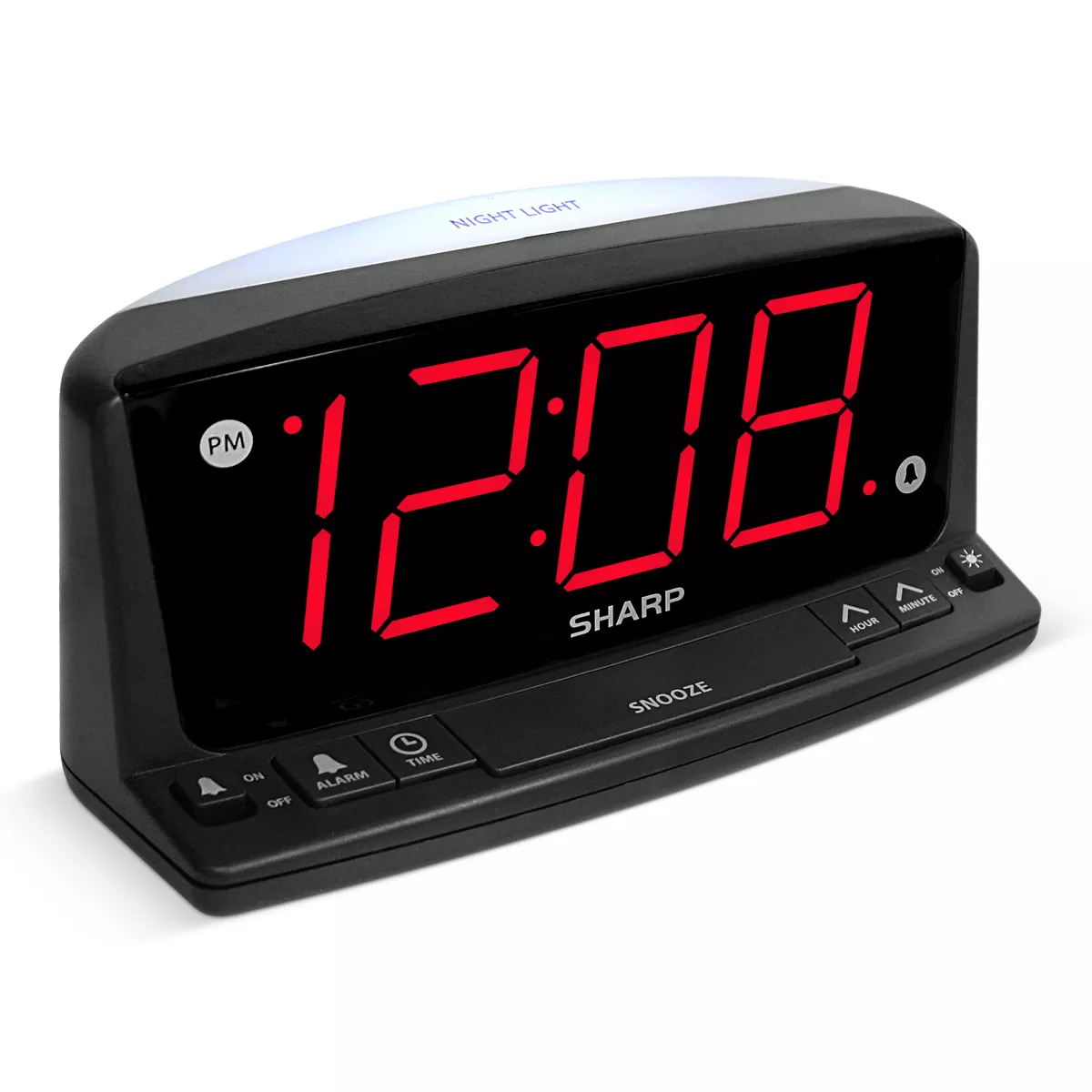 Sharp LED Night Light Alarm Clock