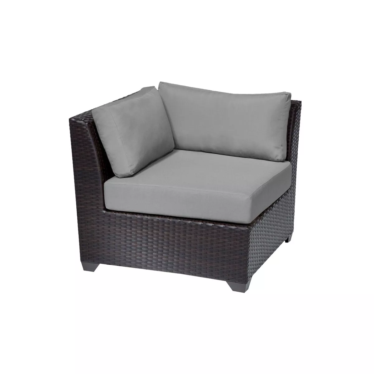 Barbados 14pc Patio Sectional Seating Set with Cushions - Gray - TK Classics
