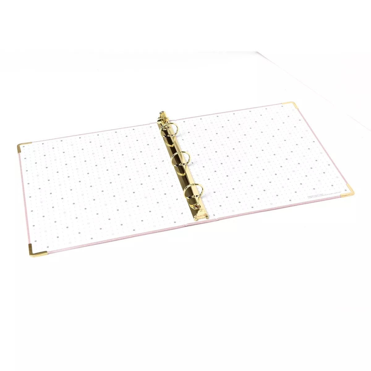 Russell+Hazel Bookcloth Mini 3 Ring Binder Peony