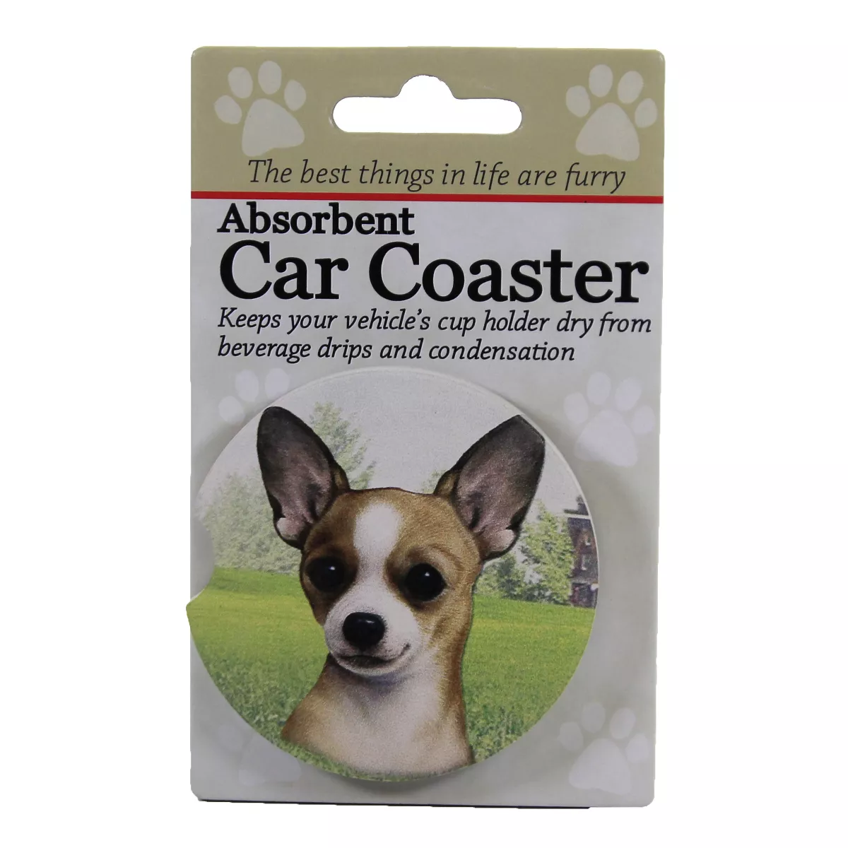 Car Coaster 2.5" Chihuahua Car Coaster Absorbant E & S Pet - Coasters