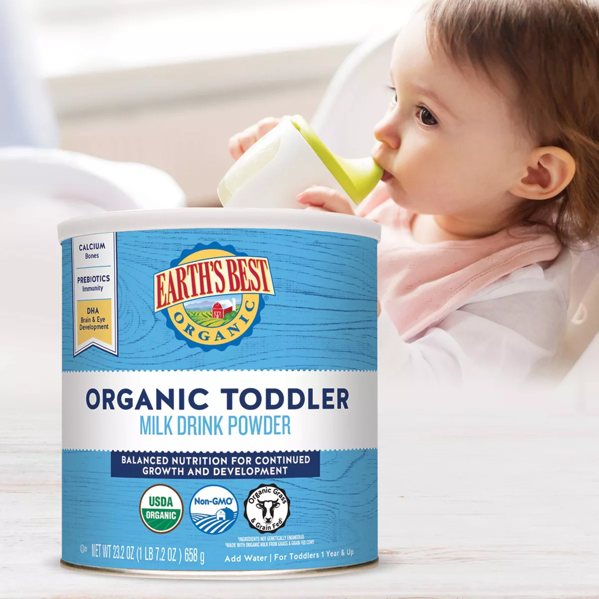 Earth's Best Organic Toddler Formula Vanilla Powder - 23.2oz