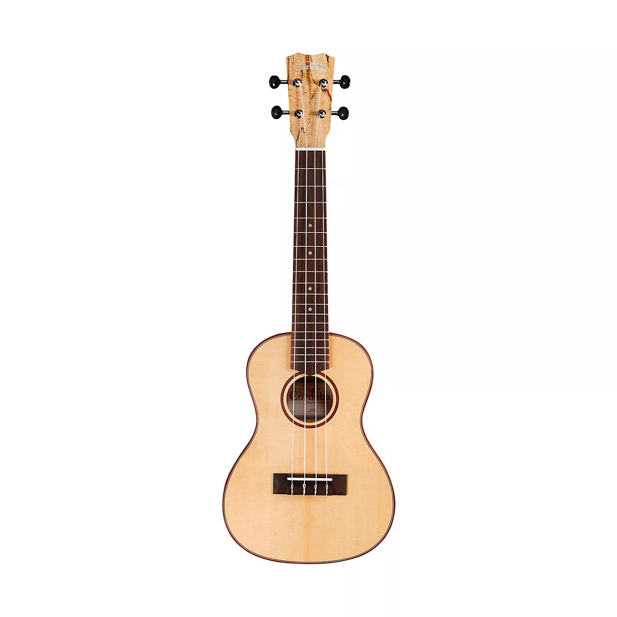 Cordoba 24C Spruce Spalted Maple Concert Ukulele Natural