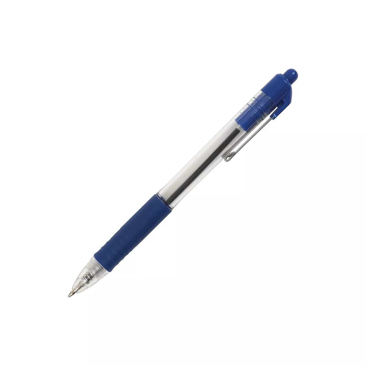 Staples Retractable Ballpoint Pens Medium Point Blue Ink Dozen (28562)