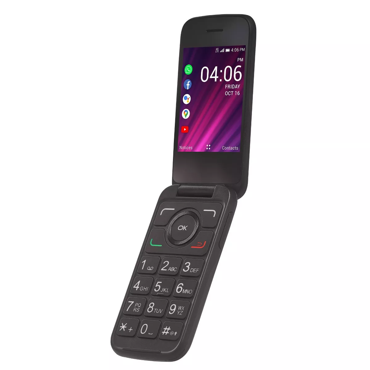 Tracfone Prepaid Alcatel Myflip 2 (4GB) - Black