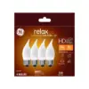 General Electric 4pk 40W CA Relax Deco Frost LED Light Bulb White