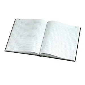 Staples Black Record Book 10-7/16
