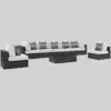 Convene 8pc Outdoor Patio Sectional Set - White - Modway