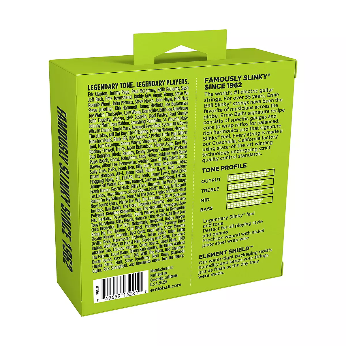 Ernie Ball 3221 Nickel Slinky Electric Guitar Strings 3-Pack