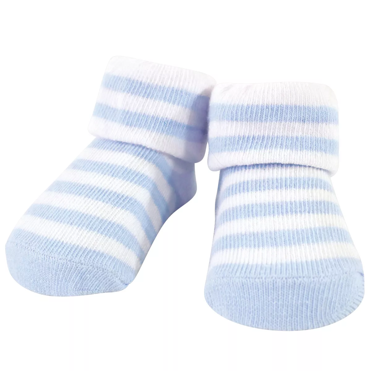 Hudson Baby Infant Boy Cotton Bib and Sock Set 5pk, Handsome As A Prince, One Size