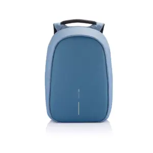 XD Design Bobby Hero Regular Anti Theft Waterproof Travel Laptop Backpack with Integrated USB Charging Port and Sunglasses Holder, Light Blue