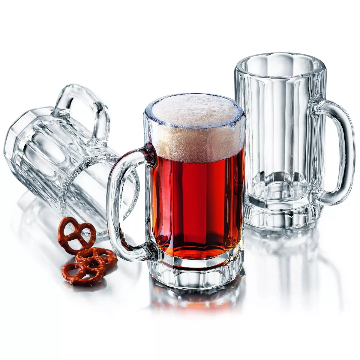 Libbey Heidelberg Glass Mugs 16oz - Set of 4