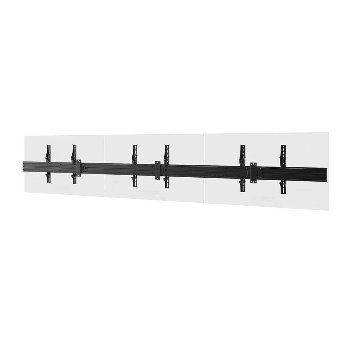 Monoprice 3x1 Menu Board Wall Mount For Screens between 32in-65in, Max Weight 66lbs, VESA Patterns up to 600x400 - Commercial Series