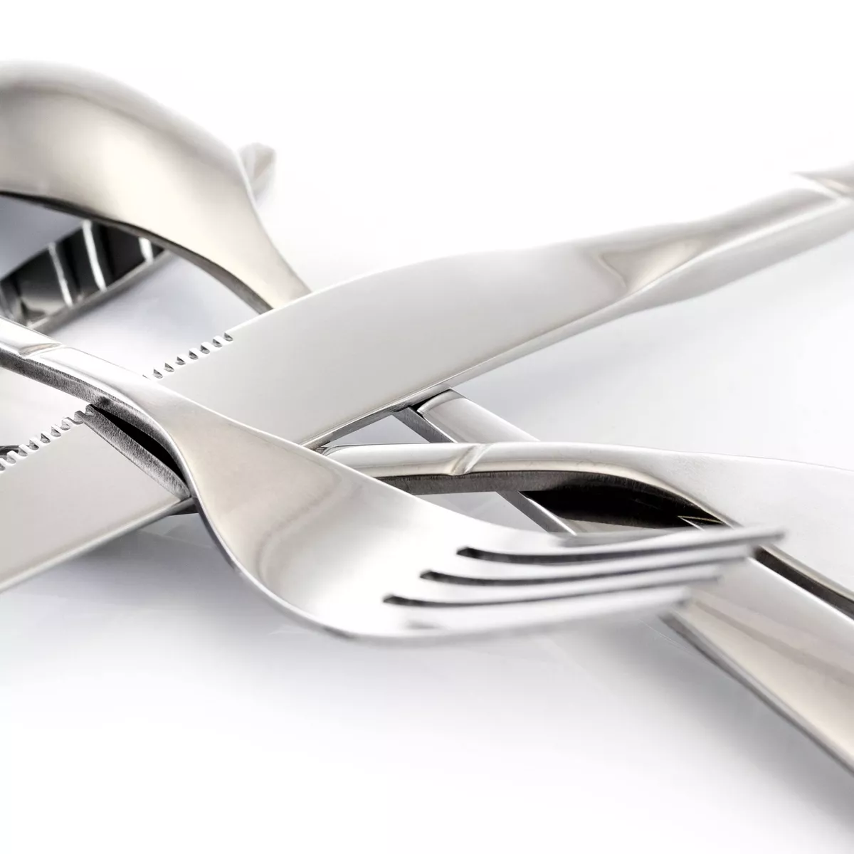 20pc Stainless Steel La Vague Silverware Set Silver - MegaChef