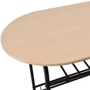 Costway 3 PCS Dining Set Table and 2 Chairs Home Kitchen Breakfast Bistro Pub Furniture