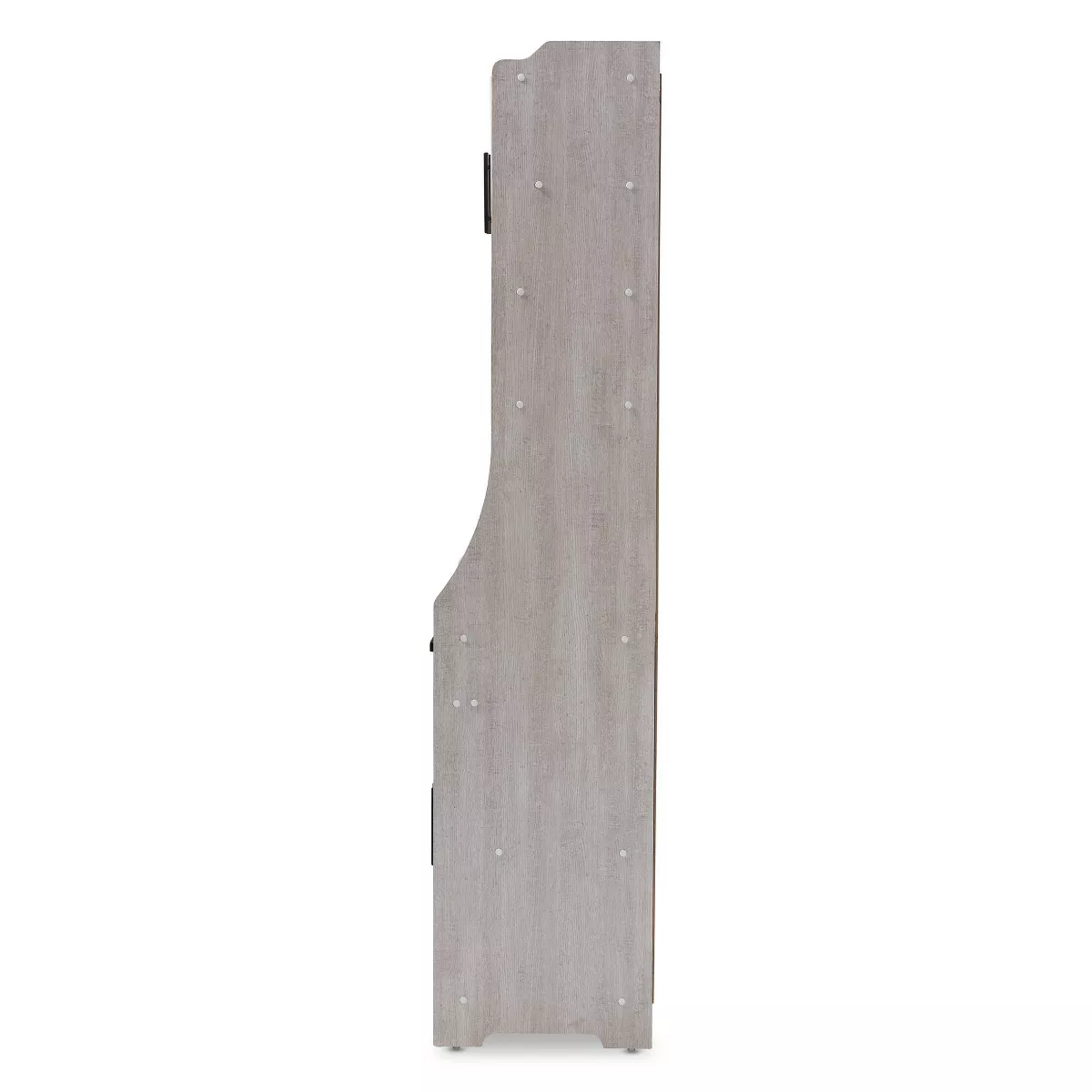 6 Shelf Portia Kitchen Storage Cabinet White - Baxton Studio