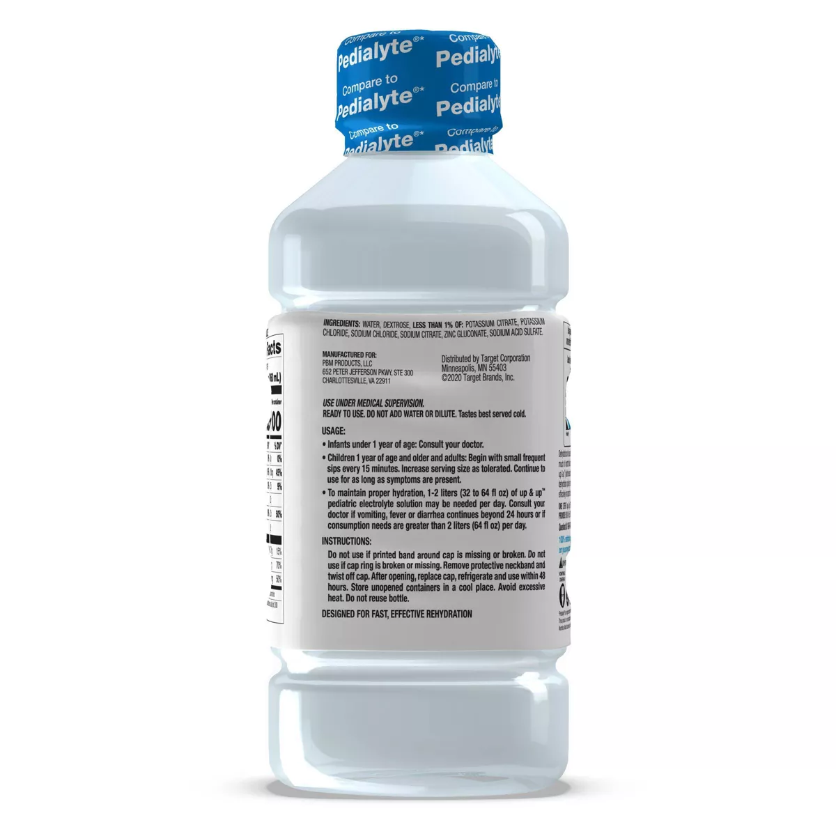 Pediatric Unflavored Electrolyte Solution - 33.8 fl oz - up & up™