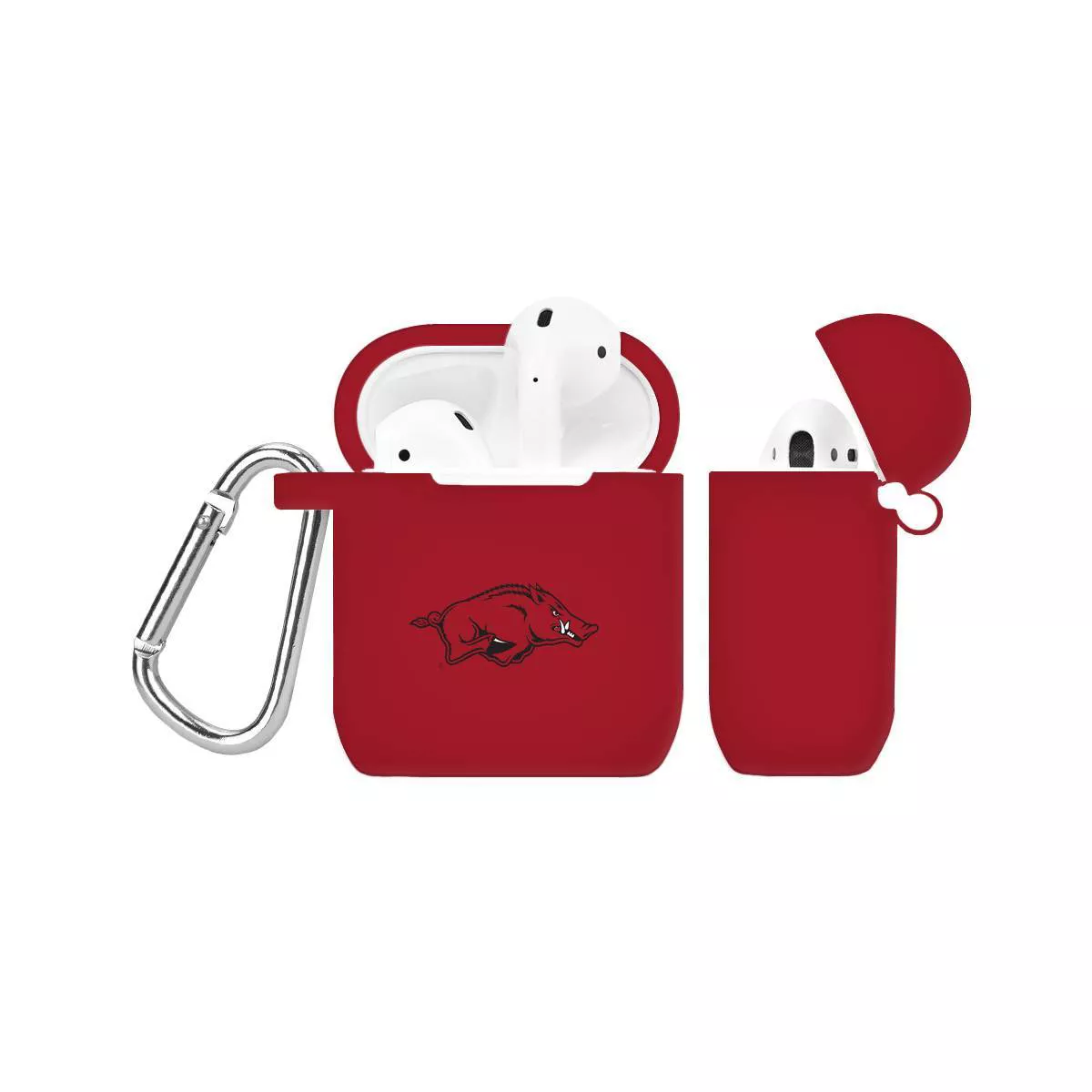NCAA Arkansas Razorbacks Silicone Cover for Apple AirPod Battery Case