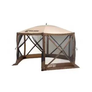 Clam Quick Set Escape Portable Outdoor Canopy (2 Pack) + Wind and Sun Panels
