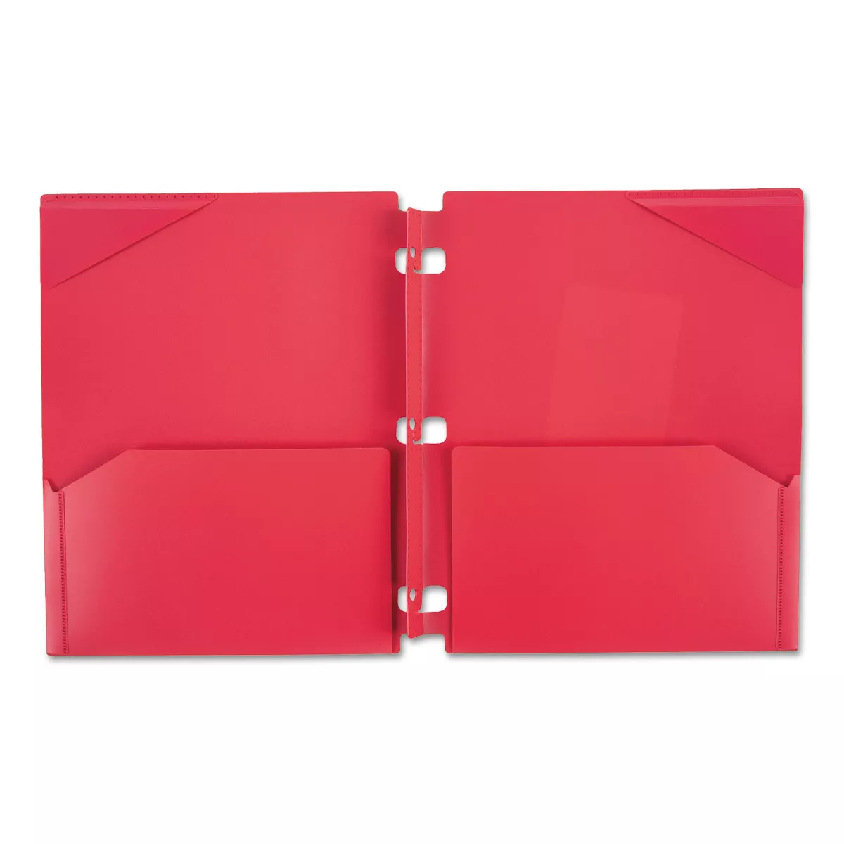 Five Star Snap-In Plastic Folder 20 Sheets 8 1/2 x 11 Assorted Snap Closure 4/Set 73266