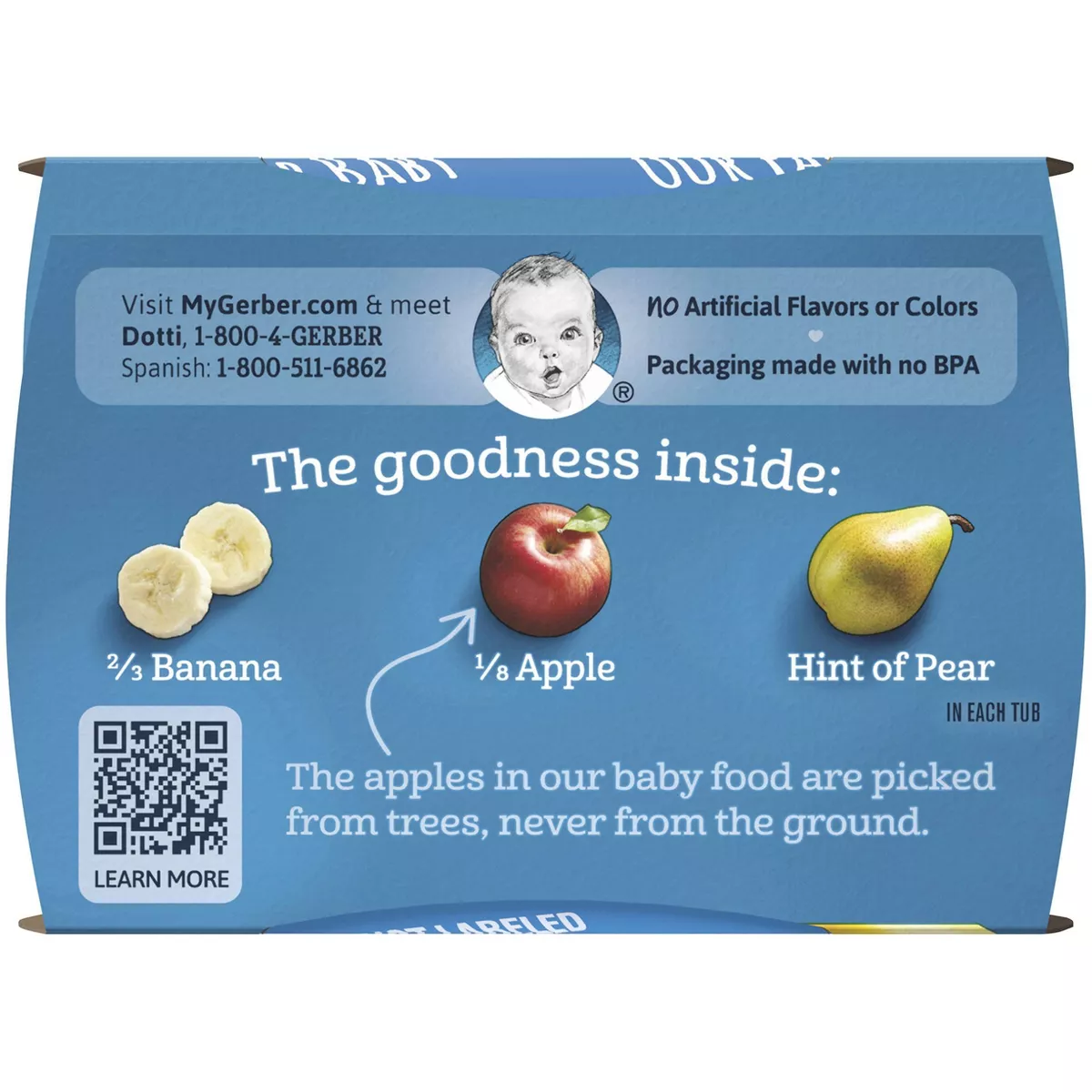 Gerber Sitter 2nd Foods Banana Apple Pear Baby Meals - 2ct/4oz Each