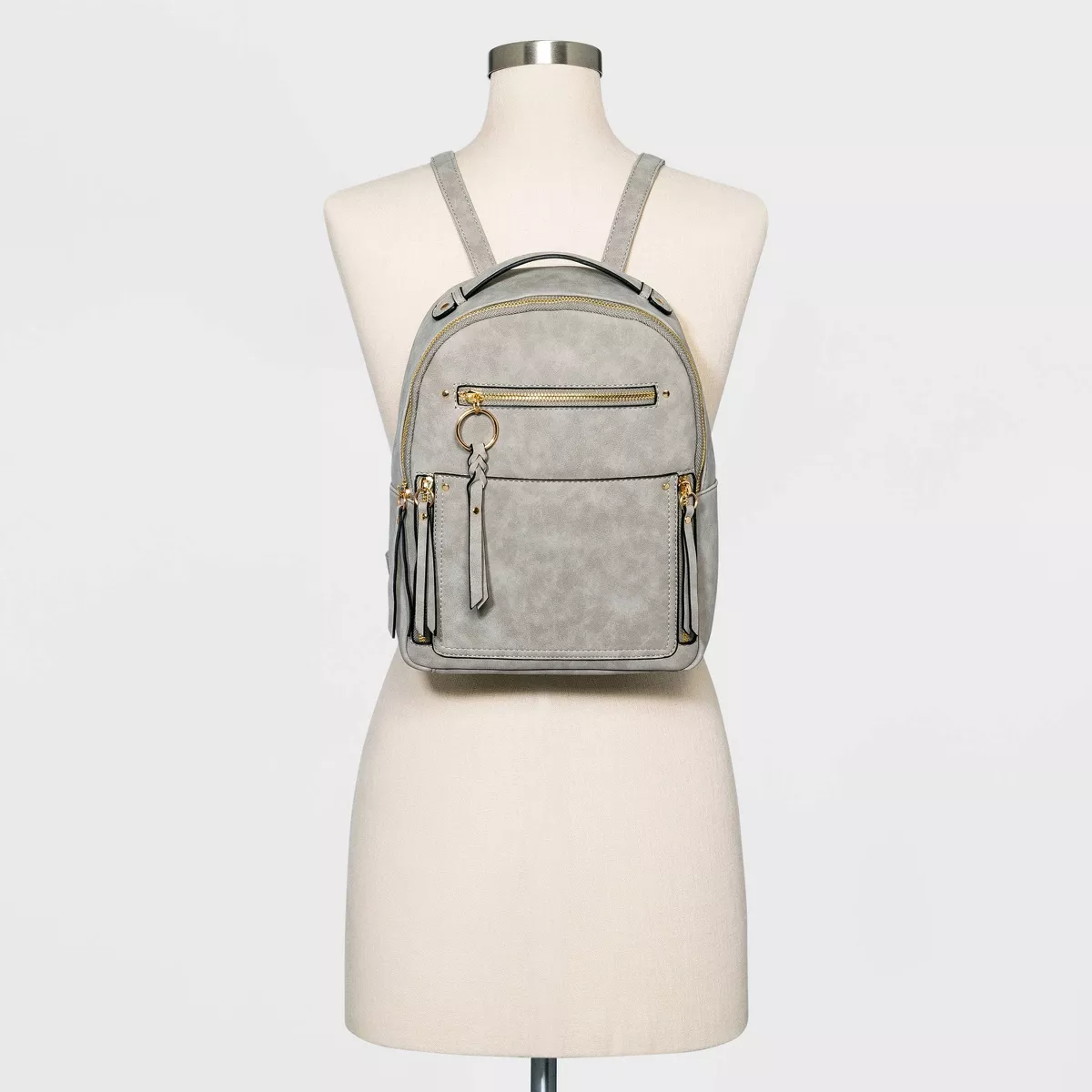 VR NYC Multi Pocket Backpack - Light Gray