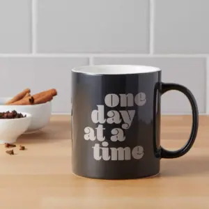 15oz Stoneware One Day At A Time Mug - Room Essentials™