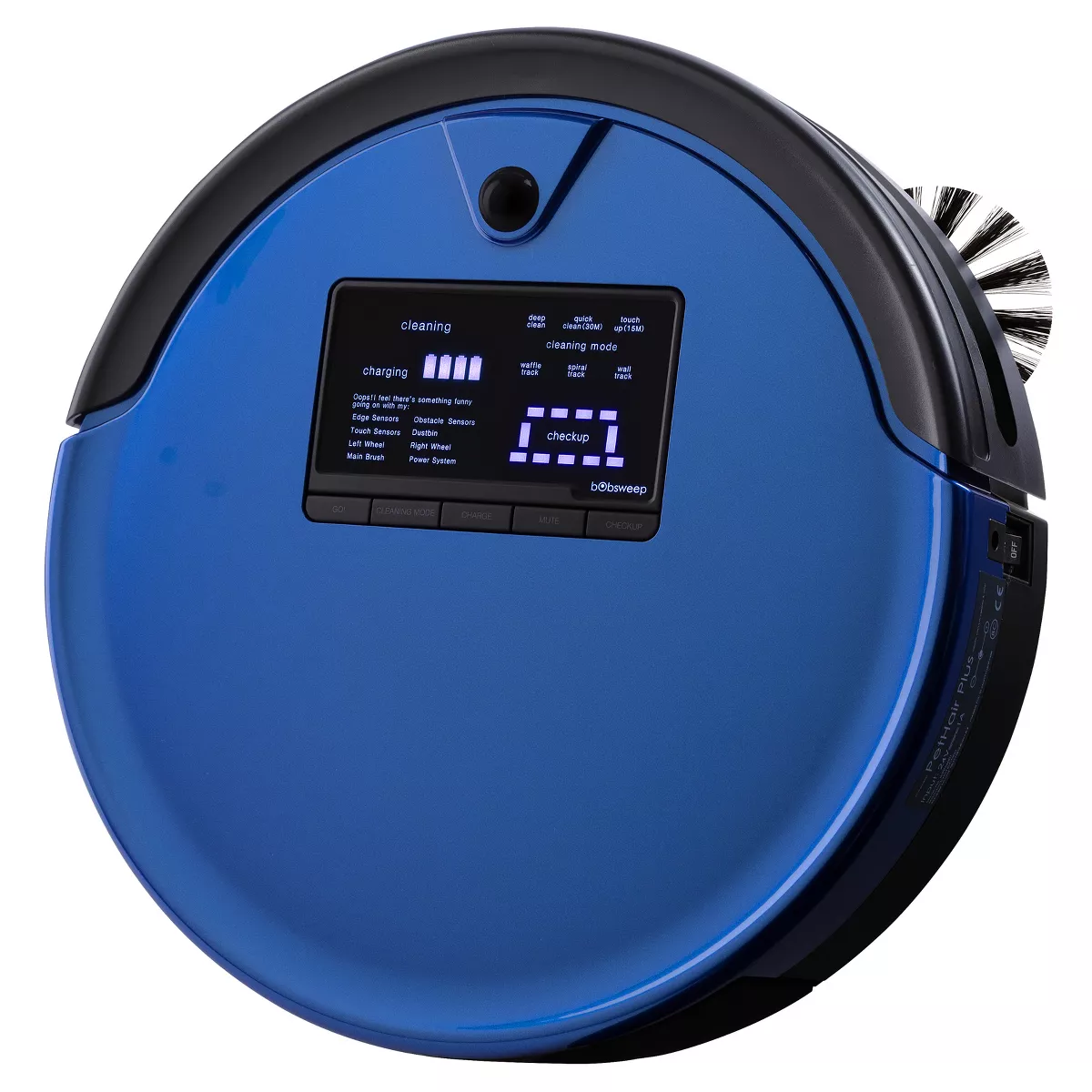 bObsweep PetHair Plus Robot Vacuum Cleaner and Mop - Blue