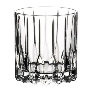 Riedel 6417/01 Specific Glassware 6 Ounce Quality Stemless Neat Crystal Cocktail Tumbler Glasses Set with Microfiber Polishing Cloth, Clear (2 Pack)