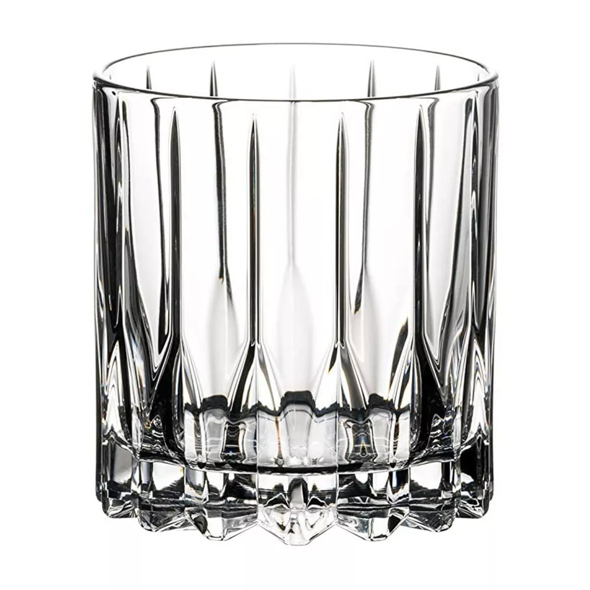 Riedel 6417/01 Specific Glassware 6 Ounce Quality Stemless Neat Crystal Cocktail Tumbler Glasses Set with Microfiber Polishing Cloth, Clear (2 Pack)