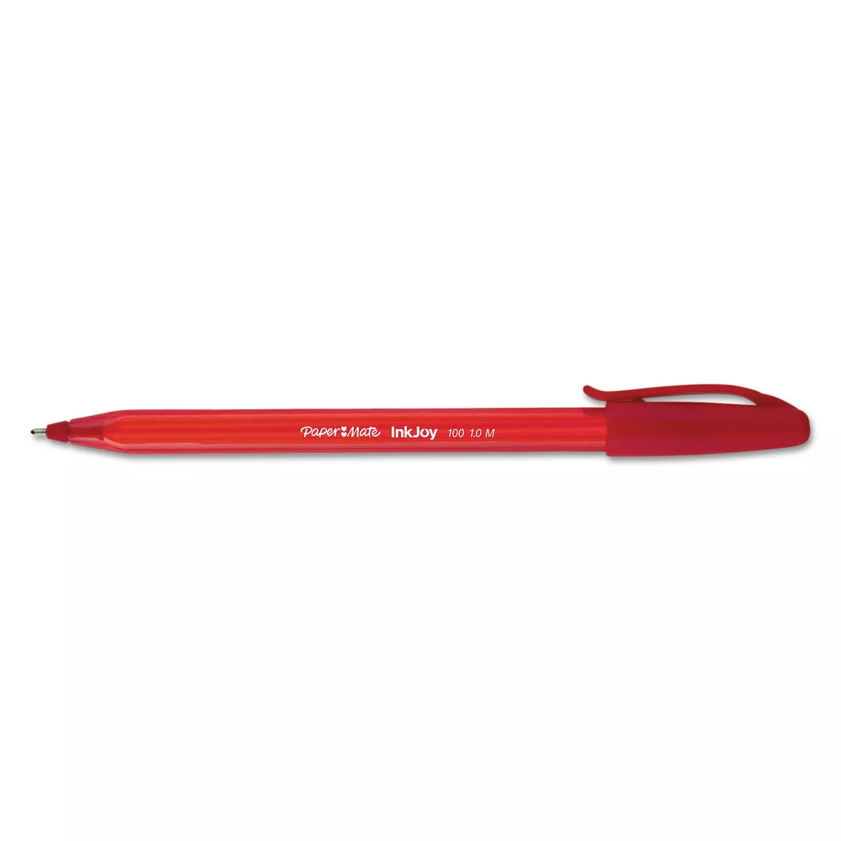 Paper Mate InkJoy 100 Ballpoint Stick Pen 1mm Red Dozen 1951255