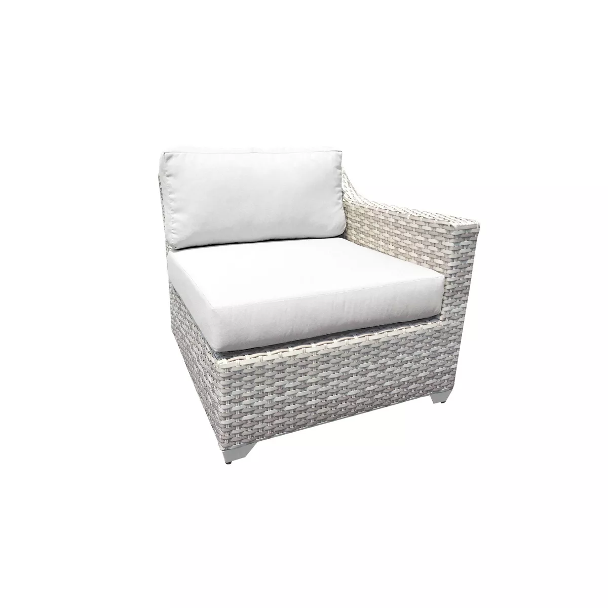 Fairmont 6pc Patio Seating Set with Cushions - White - TK Classics