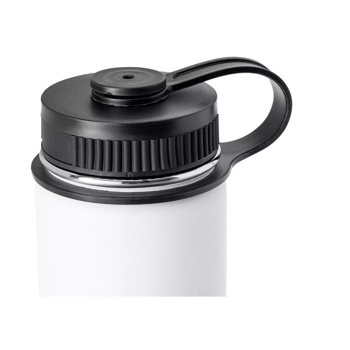 Monoprice Vacuum Sealed 25 fl. oz. Wide-Mouth Water Bottle - White, Keeps Drinks Cold or Hot, Sweatproof, Durable Construction