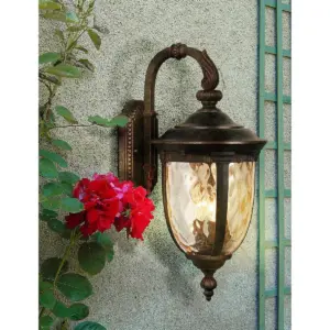 John Timberland Vintage Outdoor Wall Light Fixture Bronze Metal 20 1/2
