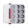 OvenStuff 12 Cup Non Stick Muffin Pan Click'N Go Lid