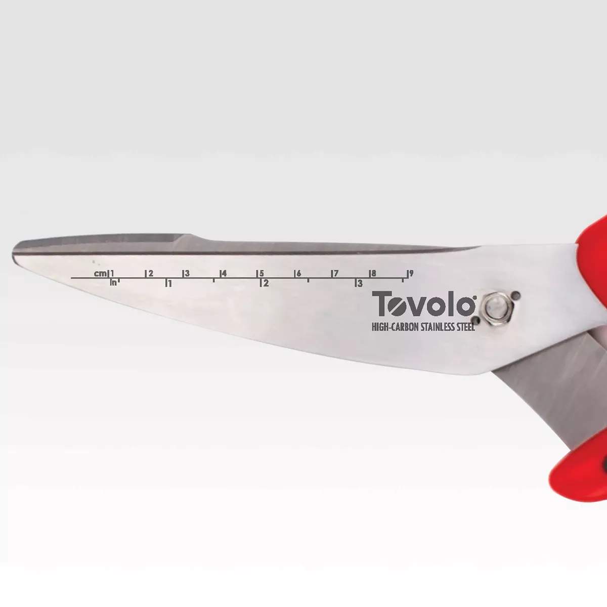 Tovolo Comfort Grip Kitchen Shears Candy Apple Red/Charcoal