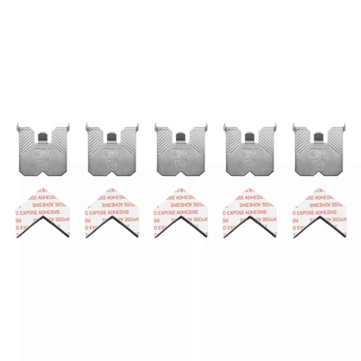 3M 15lb CLAW Drywall Picture Hanger with Temporary Spot Marker + 5 hangers and5 markers