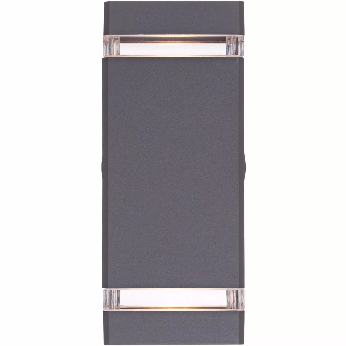 Possini Euro Design Modern Outdoor Wall Sconce Fixture Graphite Gray 10 1/2