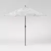 9' Crestwood Stripe Round Patio Umbrella DuraSeason Fabric™ Gray - Threshold™