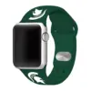 NCAA Michigan State Spartans Silicone Apple Watch Band 42mm - Green